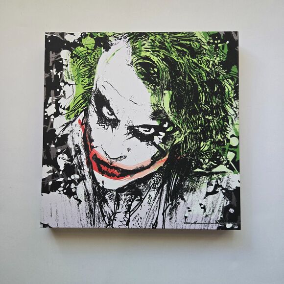 Joker Heath Ledger Canvas DC Comics Canvas Wall Art Dark Knight Batman Print - Picture 4 of 4
